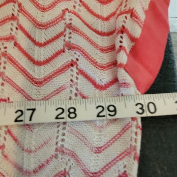 BCBG Maxazria Pink &White Knit Sweater Top Azaeleacom OS One Size fits m… - Picture 5 of 16
